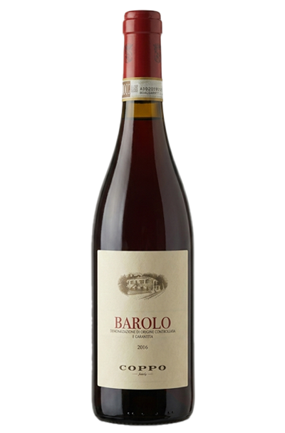 Vino tinto premium Coppo Barolo 2021, el rey de los vinos italianos disponible en Vinópolis.
